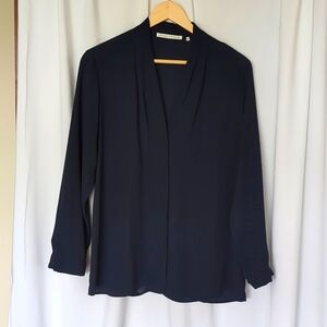 VIOLET & CLAIRE - navy blouse - size L